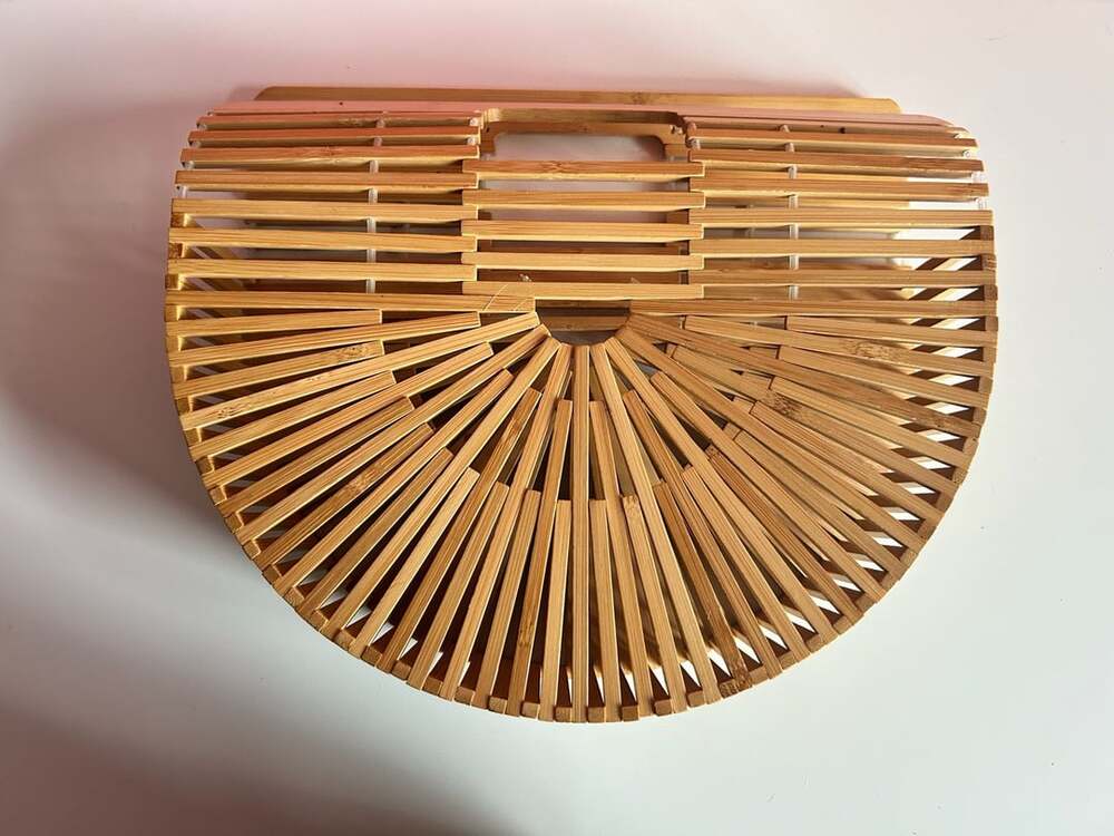 Cult Gaia Ark Style Bamboo Handbag Tote Purse